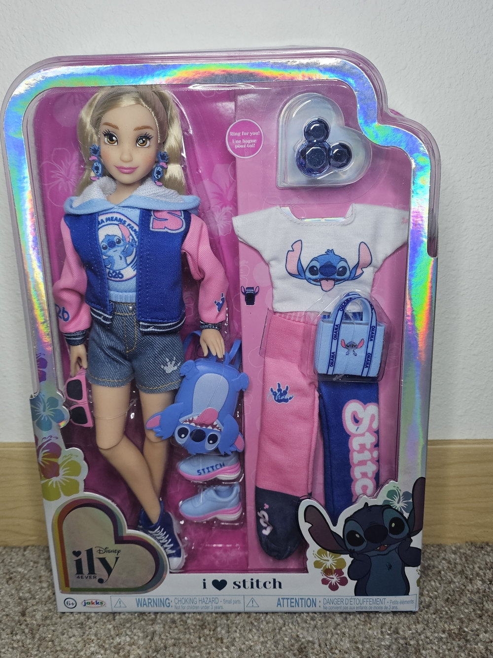 Disney ILY Stitch Fashion Doll with Pink & Blue Outfit